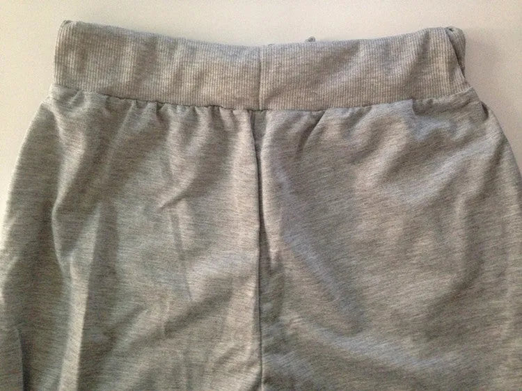 Men's straight leg cotton casual trousers with three-bar side stripe in grey, black, and navy