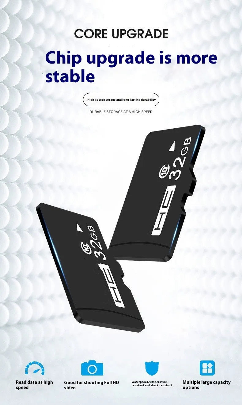 TF memory card microSD for recorders dashcams CCTV with capacity options up to 512GB