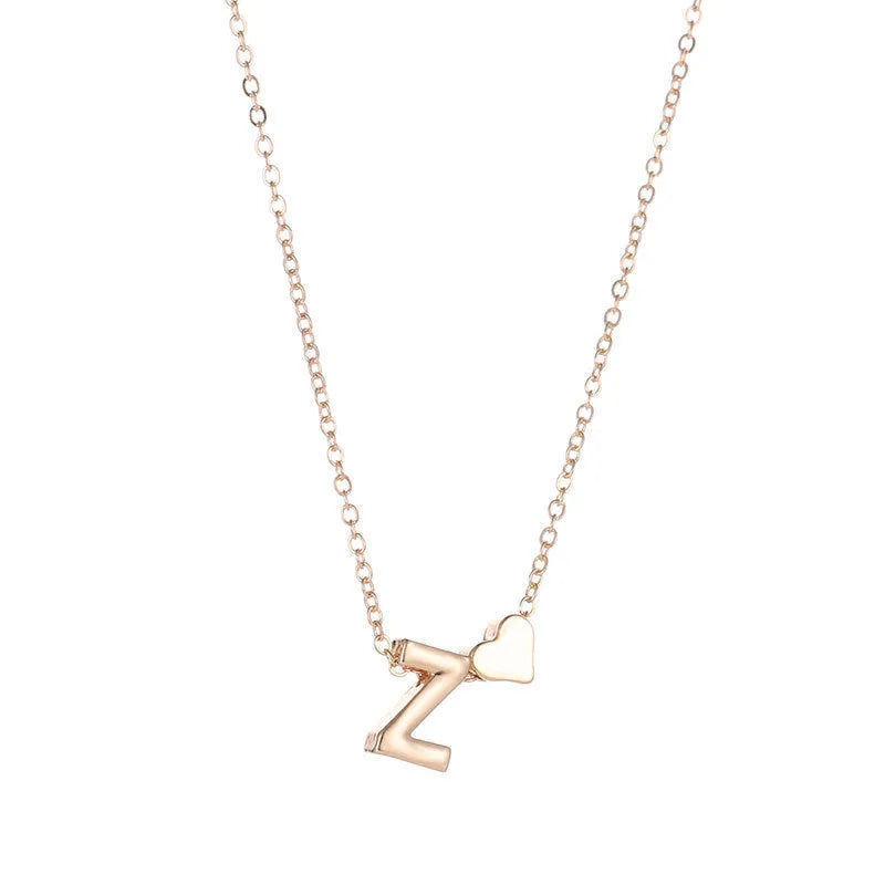 Set of 26 English alphabet alloy charm pendants in gold and silver electroplated finish