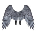 3D angel wings in non-woven fabric, white colour, for kids Halloween costume with elastic shoulder straps
