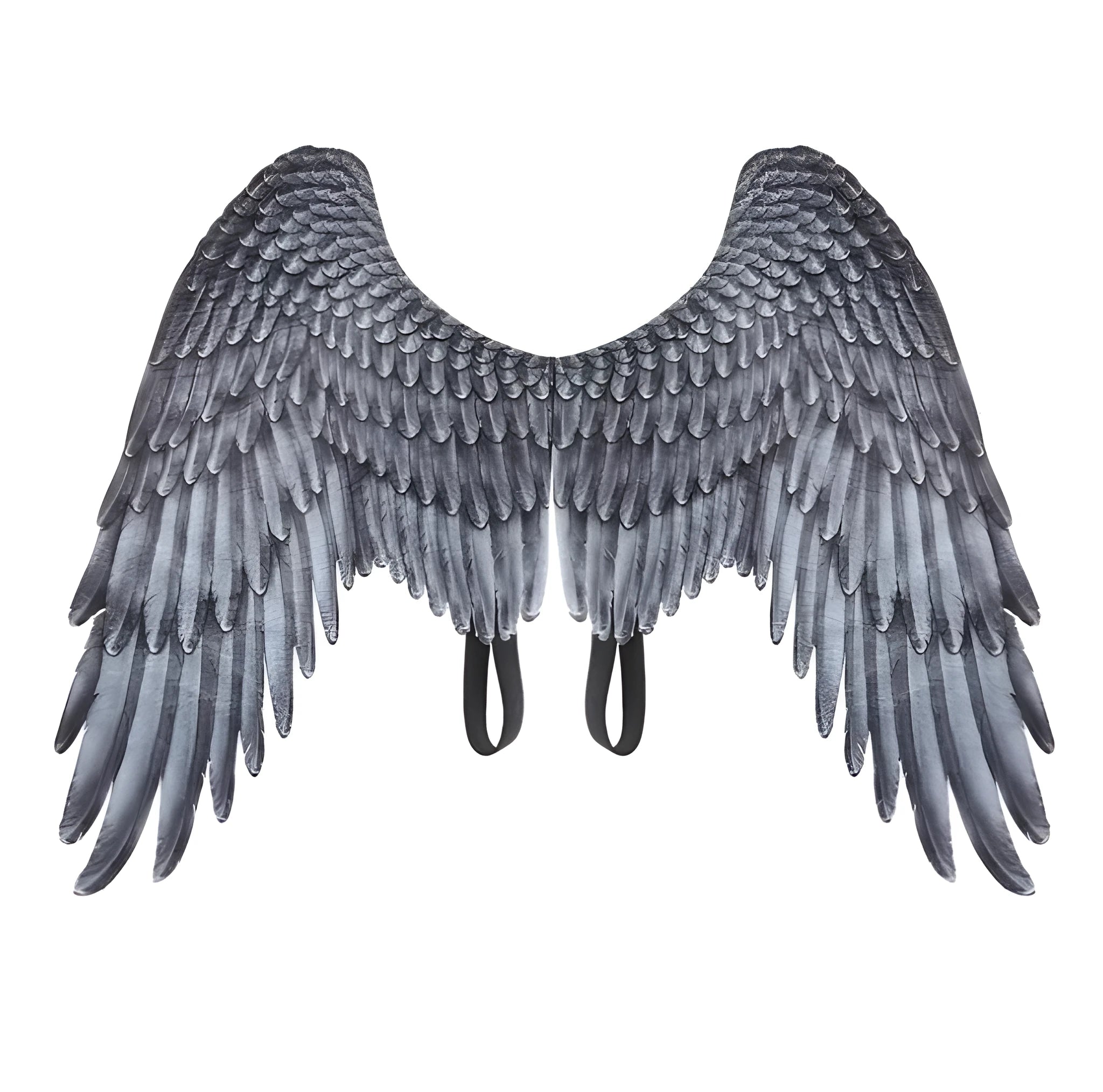 3D angel wings in non-woven fabric, white colour, for kids Halloween costume with elastic shoulder straps