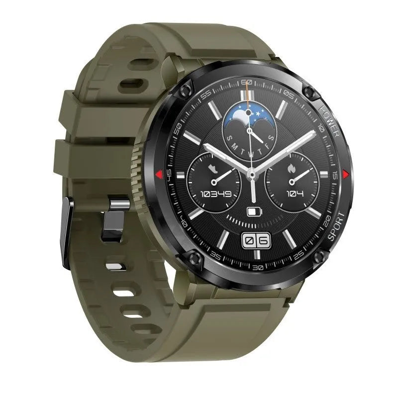 T30 Smart Watch with Bluetooth calling on wrist showing health metrics on 52mm display