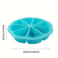 Round silicone cake mold in modern simplicity style, available in blue brown red and pink for baking