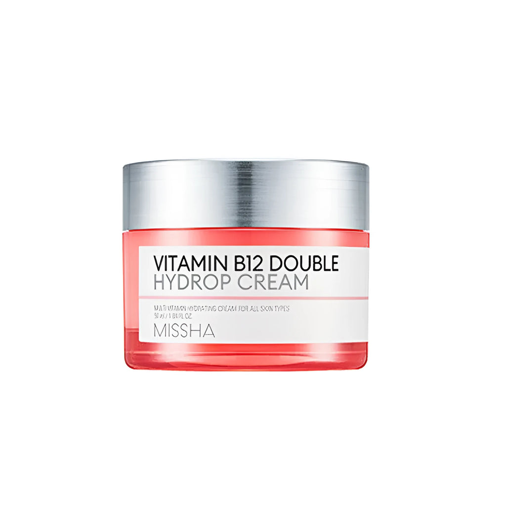 Missha Vitamin B12 Pink Moisturizing Cream 50ml in pink tub with white lid