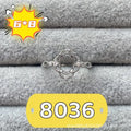 Oval denier open mouth ring with five-pointed star motif, copper electroplated, Korean style jewellery.