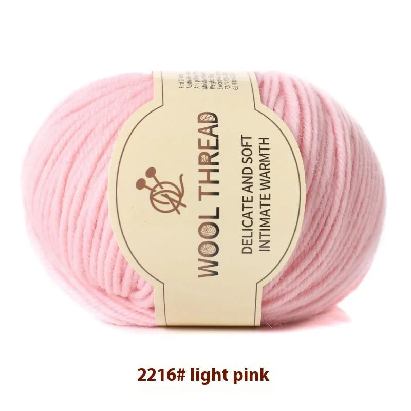 A single roll of hand-knitting wool yarn in a colour choice from over 30 options, for making baby clothes.