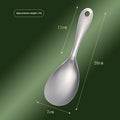 304 stainless steel meal spoon with thick handle and simple solid colour finish