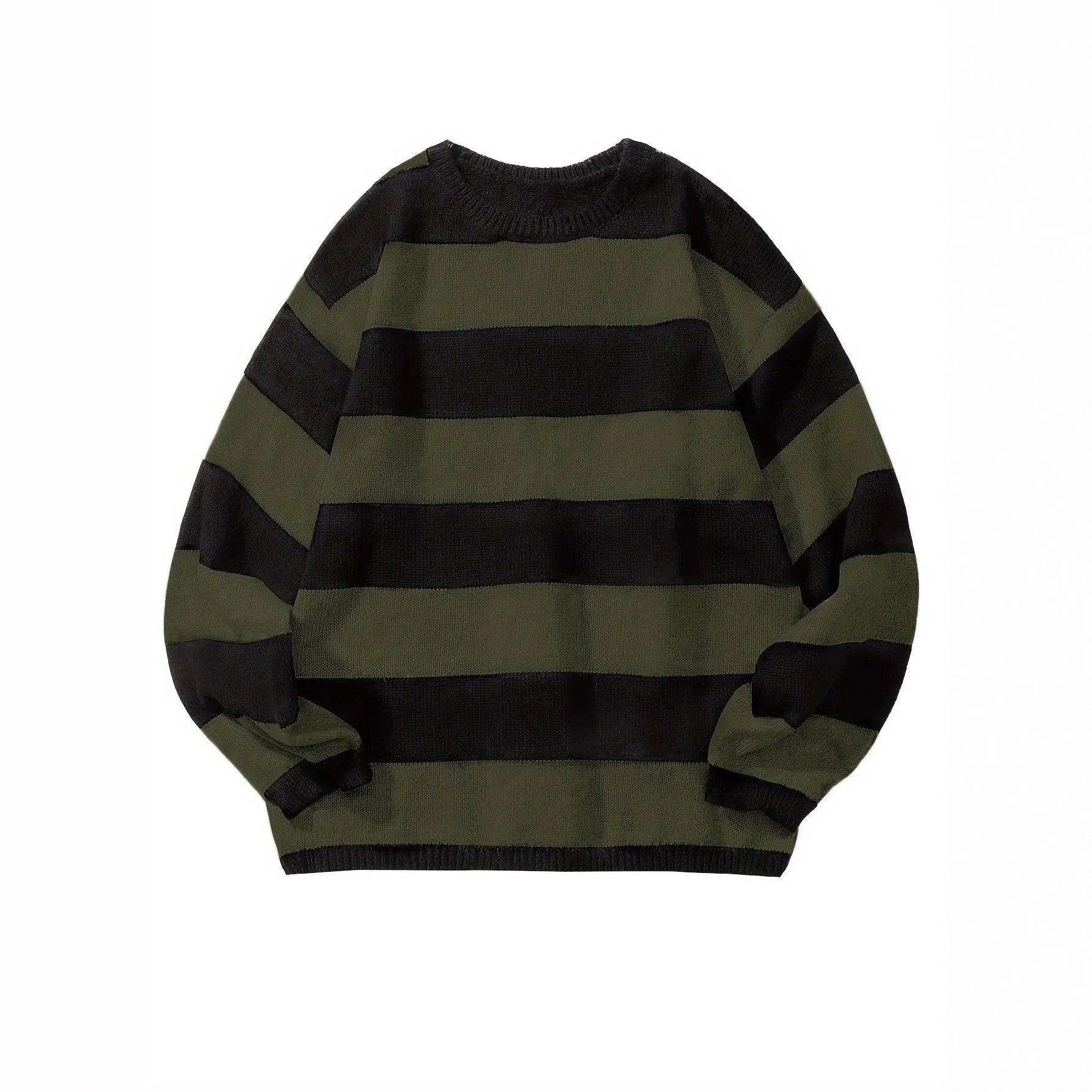 Loose American retro wool sweater pullover in wine red, standard woolen yarn, long sleeves, autumn casual wear