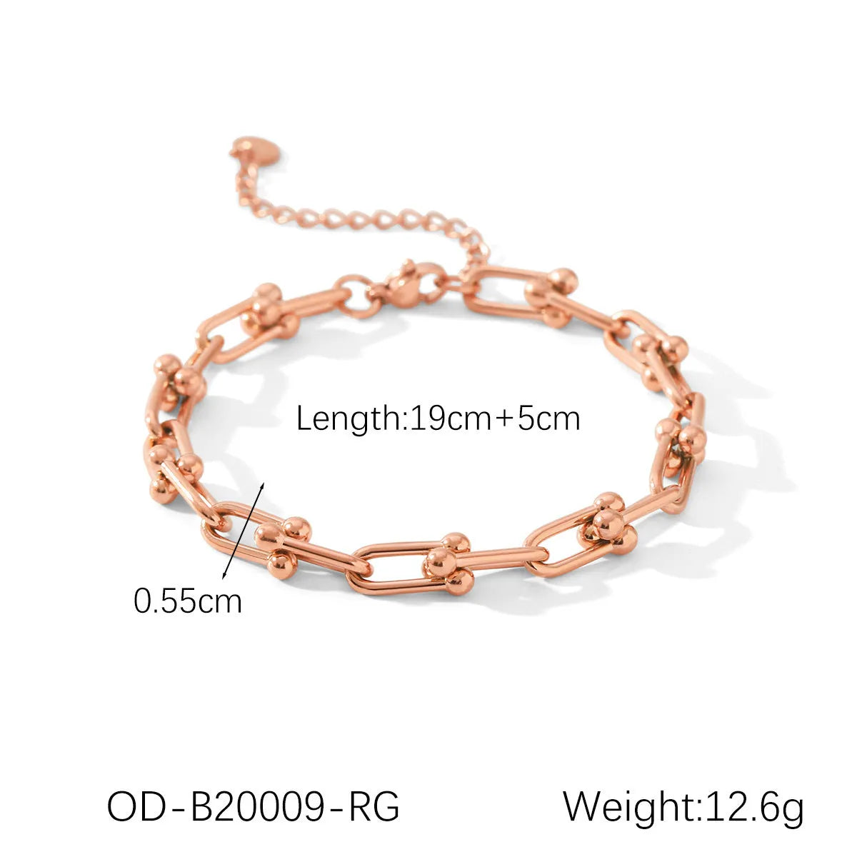 Stainless steel horseshoe charm jewellery set showing necklace, bracelet, and earrings with titanium steel pendants on a regular chain.