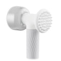 Automatic foaming dog cat bath brush with soap dispenser and silicone bristles, handheld and wireless, for pet grooming