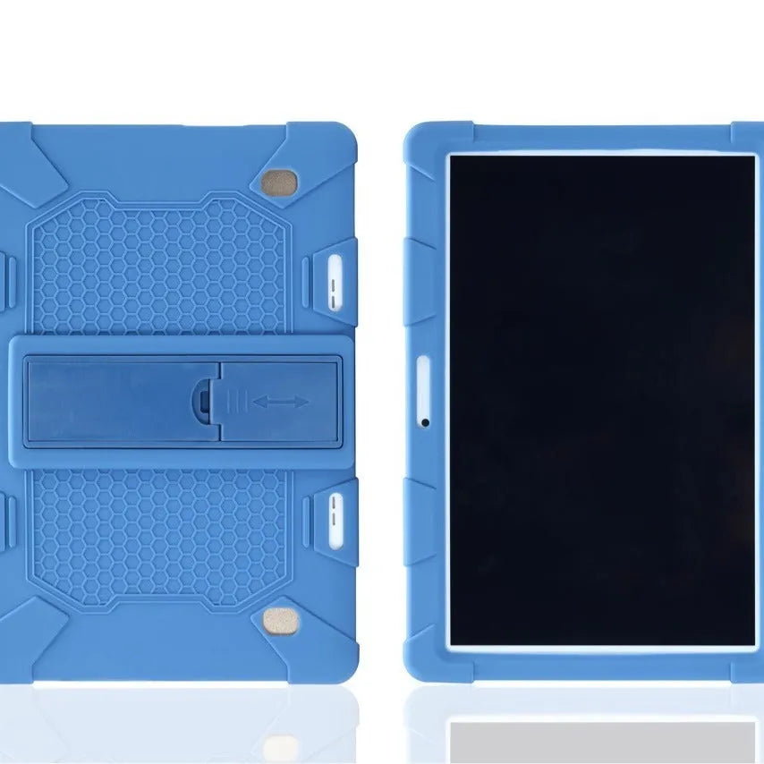 Little Overlord H10 Pro M20 10.1-inch silicone tablet case in multiple colours with built-in stand.
