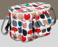 Large stroller storage bag in Oxford cloth with flower mushroom head style attached to pushchair handle