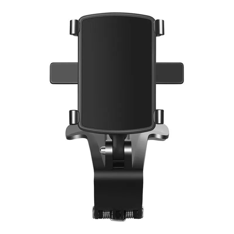 Black car phone instrument panel bracket with 4 chuck heads and 360-degree rotation for navigation mounting