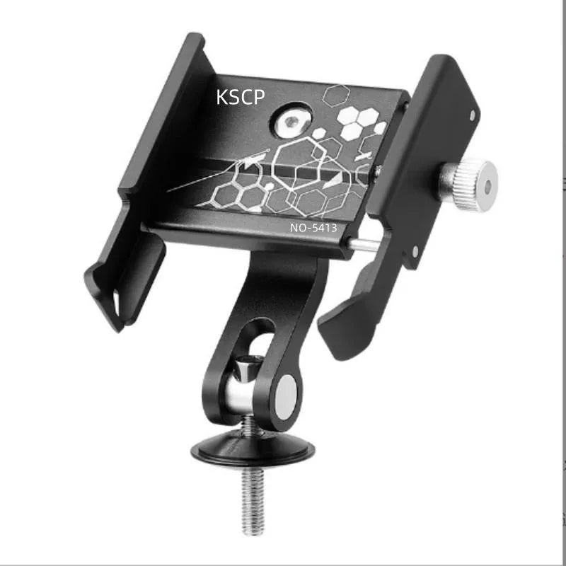 Aluminium alloy bicycle and motorcycle phone holder in black, red, titanium and colour options