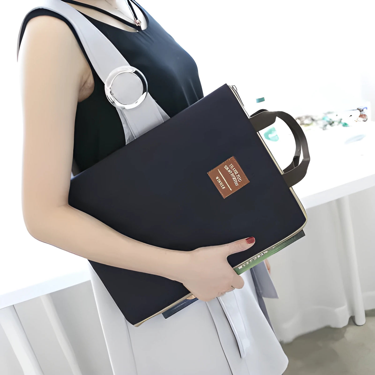 Winner large capacity A4 file package in multiple colours with zipper closure and nylon waterproof exterior