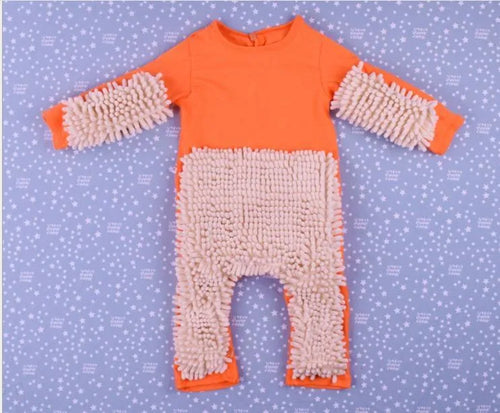 Baby crawler jumpsuit long sleeve non-hooded in blue for spring autumn size 73cm to 90cm