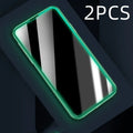 Luminous privacy tempered glass screen protector for iPhone, anti-peeping full coverage airbag edge