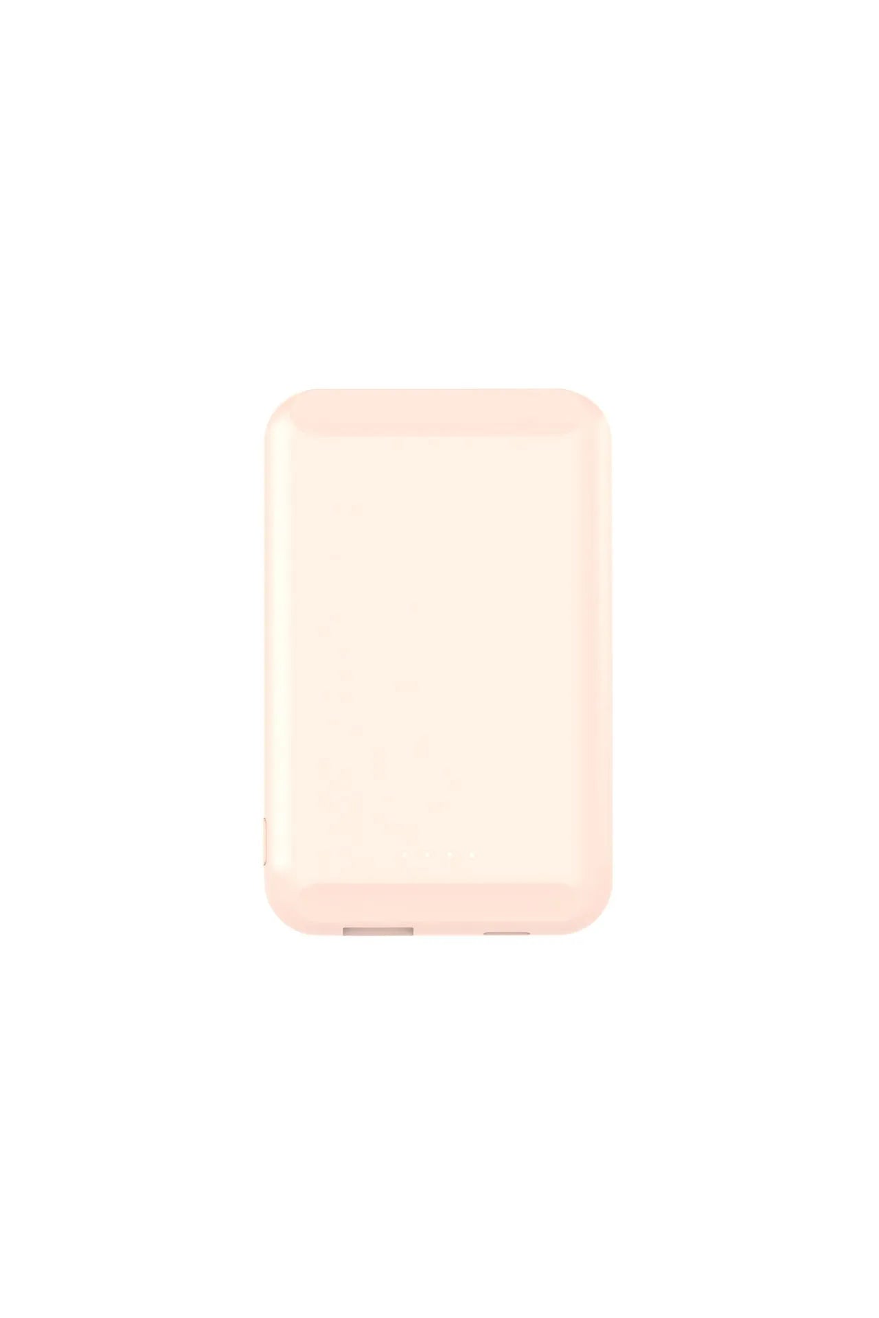 Magnetic wireless power bank 5000 mAh in black blue green pink or white colours