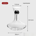 Modern light luxury glass wine set with single cup in simple style for model room or home decor