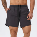 Men's nylon sports shorts in black, grey, red or blue for basketball tennis running