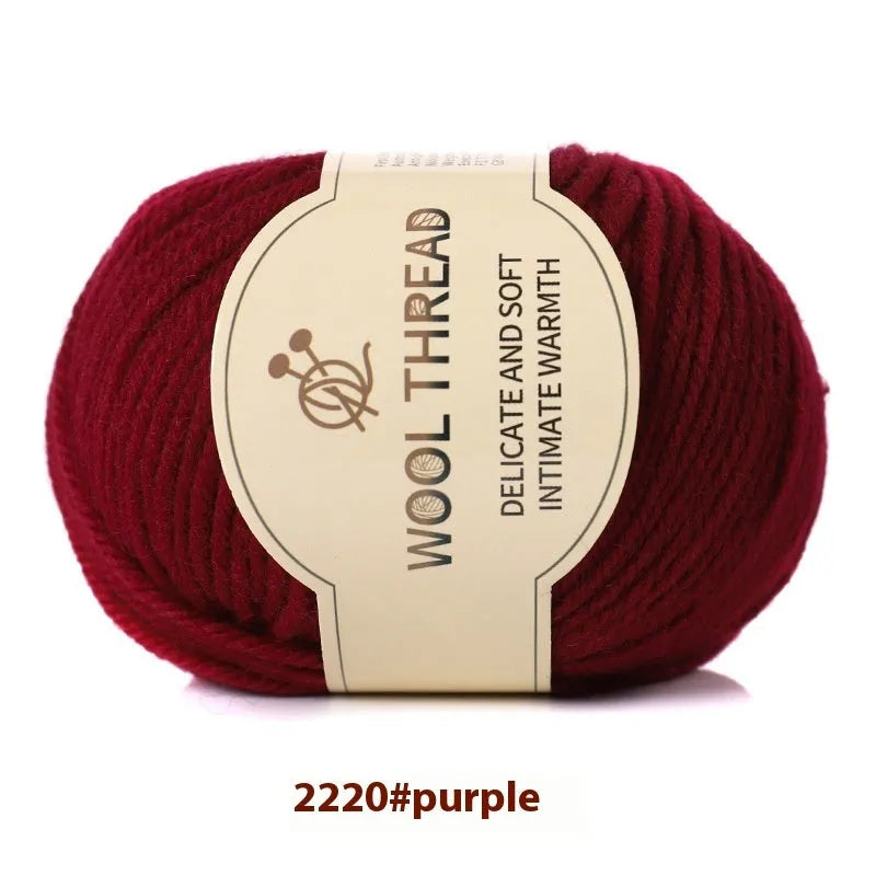 A single roll of hand-knitting wool yarn in a colour choice from over 30 options, for making baby clothes.