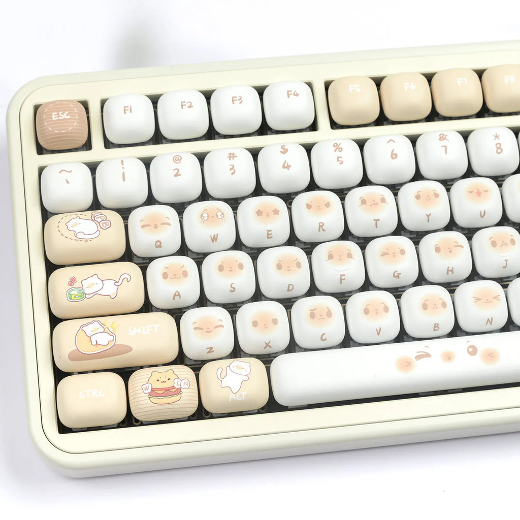 Set of 26 PBT key caps for mechanical keyboards with a 1.5 metre USB cable.