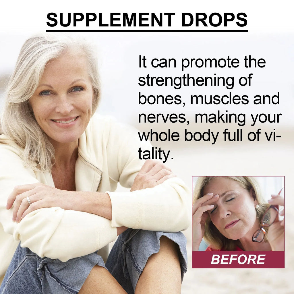Googeer Body Care Drops supplement bottle with 30ml net content for vitality support.