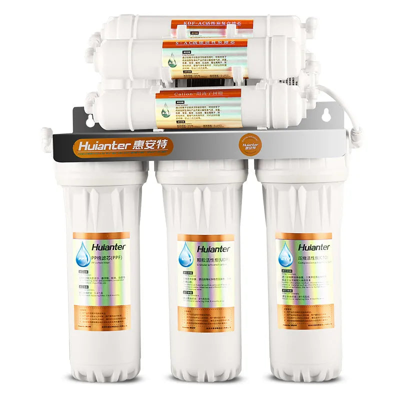 White plastic water filter element for direct drinking tap water purification systems