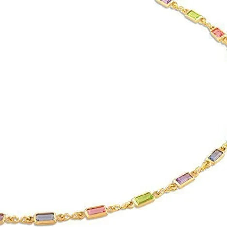 Ladies geometric crystal necklace with adjustable 41-50cm alloy chain and electroplated finish