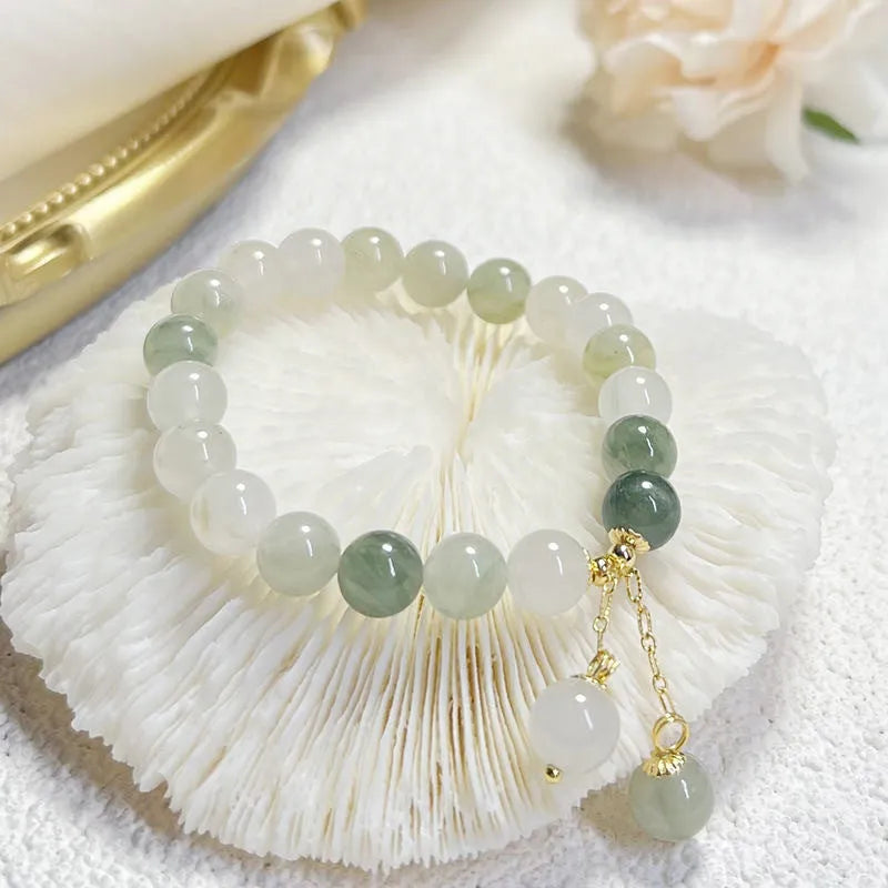 Tian Shan Cui Yu adjustable women's bracelet in alloy with electroplated finish, colour S175