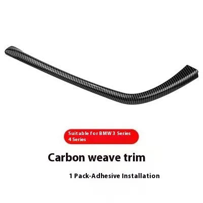 BMW 3 series car interior decoration strip set in multiple colours including red silver black blue and carbon fibre for central control and gear trim
