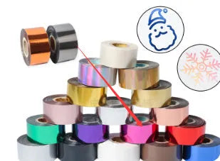Roll of golden electrochemical aluminium hot stamping foil for leather and plastic branding