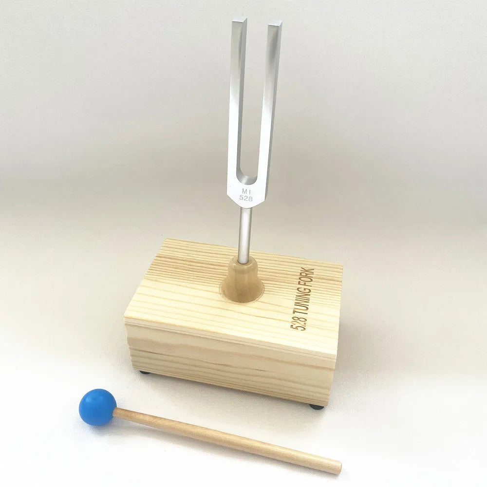 Aluminium tuning fork with speaker for 432Hz or 258Hz sound therapy applications