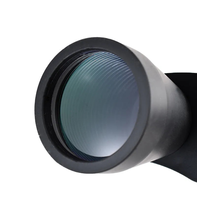 Outdoor telescope binoculars with continuous zoom magnification and double barrel structure