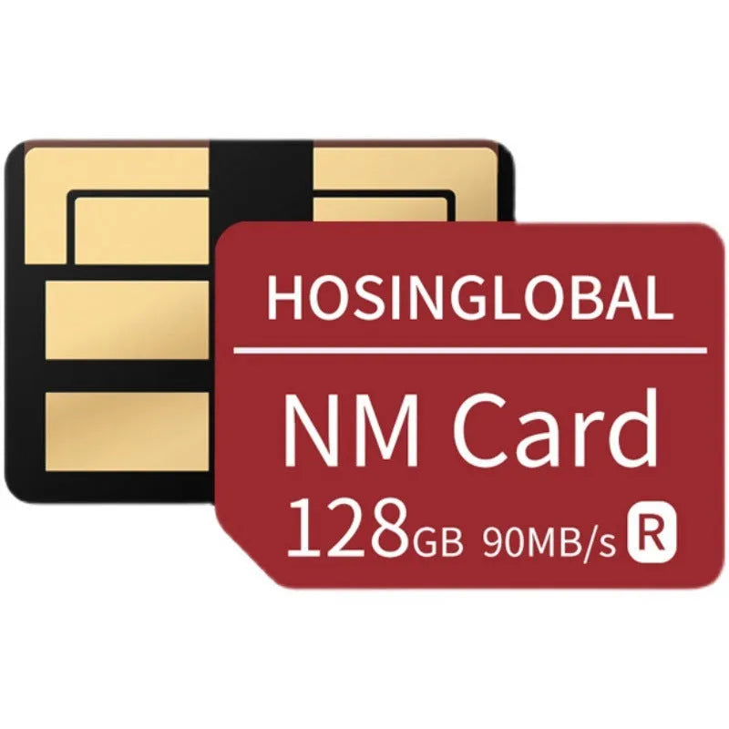 Red NM memory card 128GB for Huawei mobile phone with 90MB/s read speed