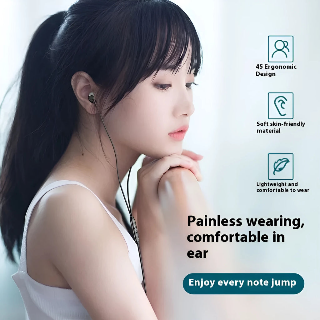 Wired in-ear headset with Type C connector in four colour options