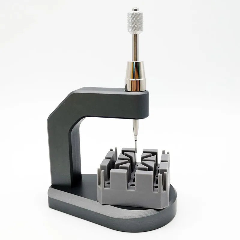 Silver tool steel press strap removal tool for watches and jewellery with 0.5-1.6mm blades.