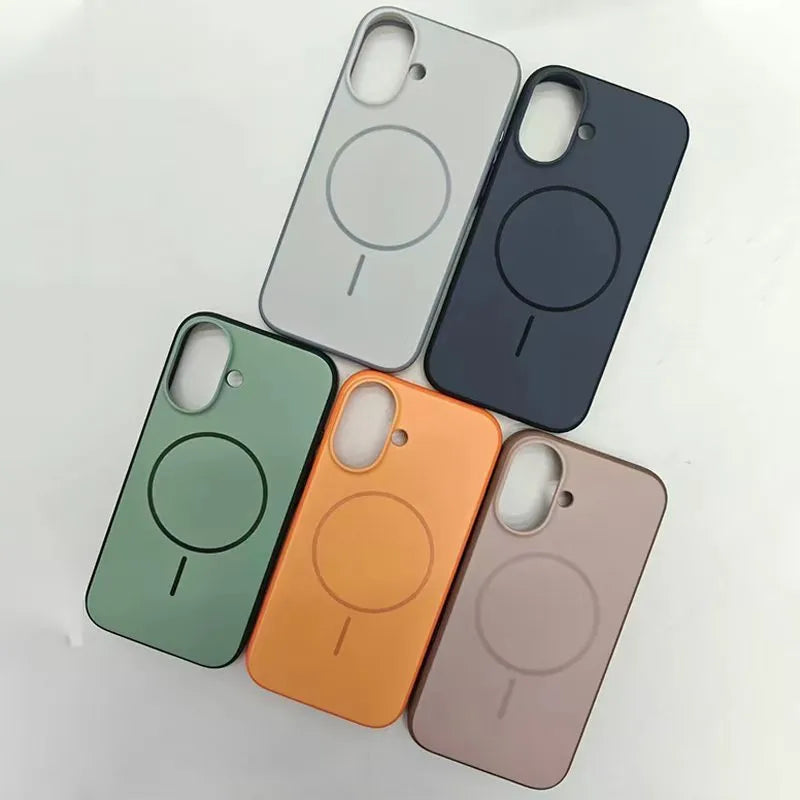 17-in-one AI photography button phone case for Apple iPhone with frosted PC TPU shell and magnetic MagSafe ring