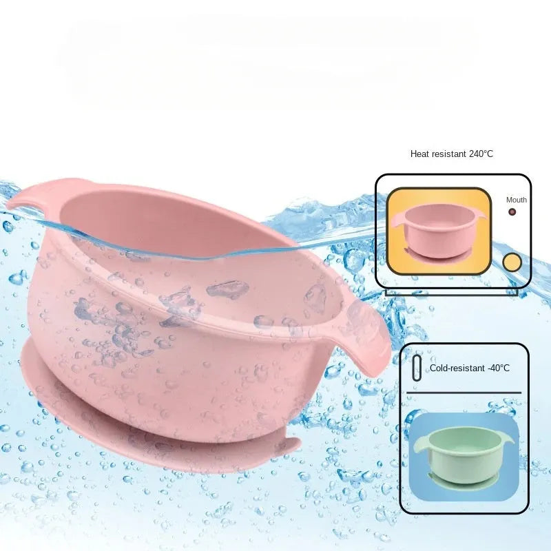 Silicone pet bowl with suction cup base in a choice of colours for dogs and cats
