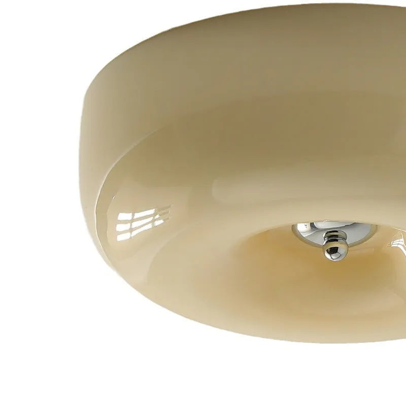 American style cream bedroom ceiling lamp with three-colour light function on ceiling