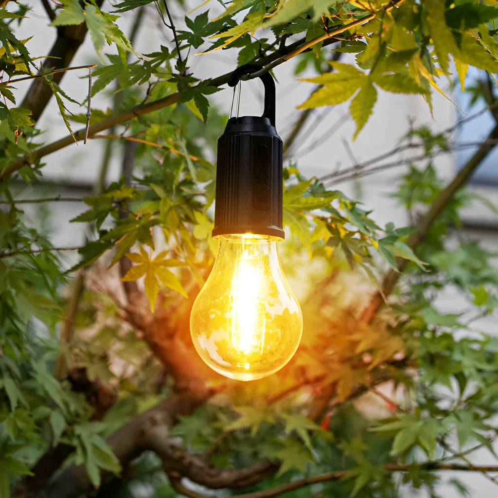 Five solar-powered garden lanterns with warm white LED light and pastoral style design