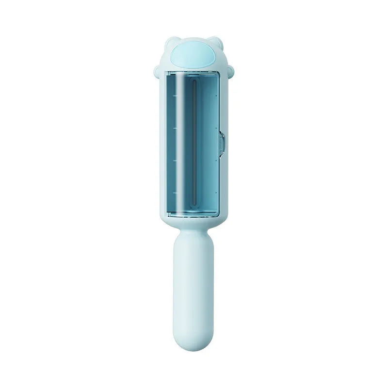 Reusable pet hair remover roller in blue, pink or yellow for furniture and car seats
