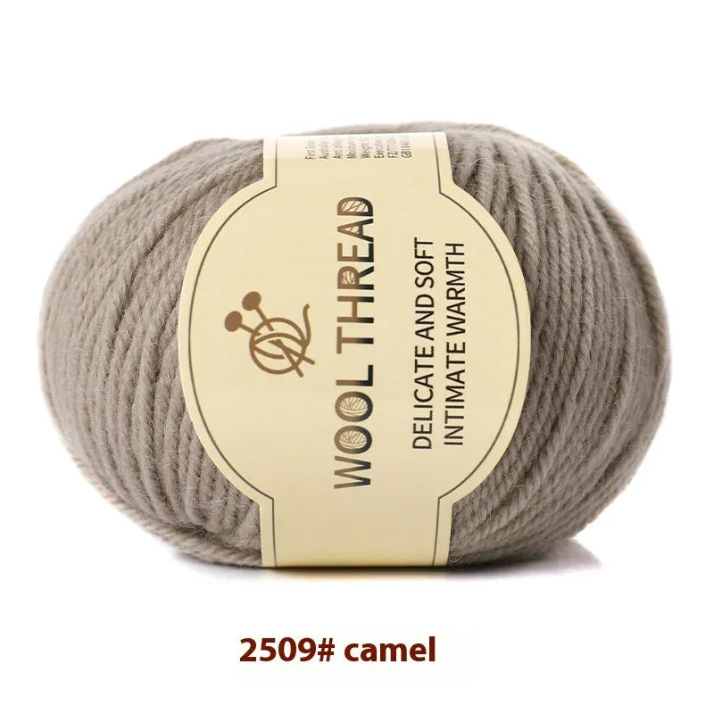 A single roll of hand-knitting wool yarn in a colour choice from over 30 options, for making baby clothes.