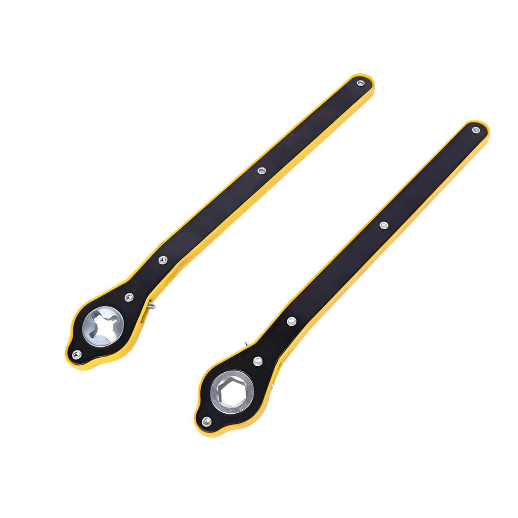 Hand crank rocker car jack with single head wrench in high carbon steel galvanized finish