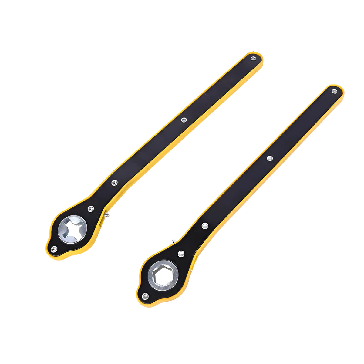 Hand crank rocker car jack with single head wrench in high carbon steel galvanized finish