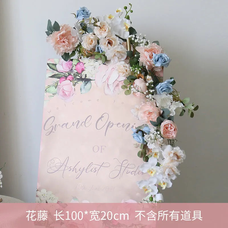 Silk artificial flower with moist finish in A Floral colour for wedding photography decoration