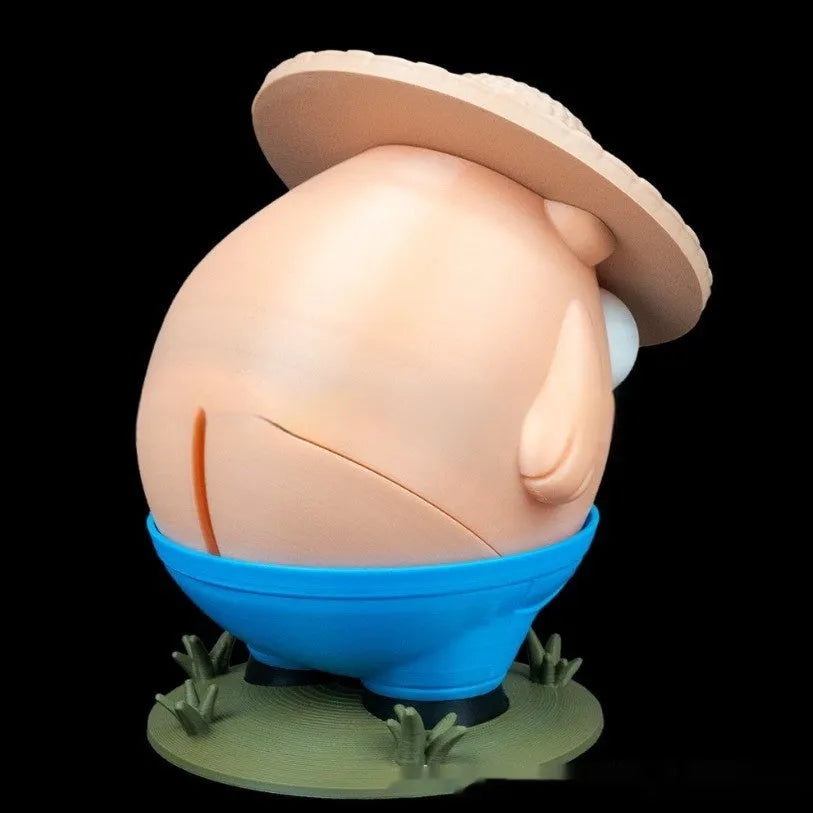 Creative farm animal plastic coin bank in pink and skin colour 17x11x11.7cm
