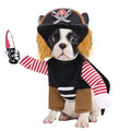 Ourwarm pirate pet costume in colour Pirate with hat and polyester fabric for dogs and cats
