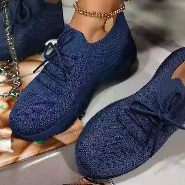 Women's solid colour chunky sneakers with a thick sole, shown in multiple colour options.