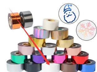 Roll of golden electrochemical aluminium hot stamping foil for leather and plastic branding